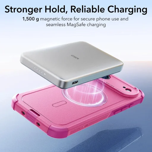 iPhone 17 Air ESR - Cyber Halolock - Pink tok - 5