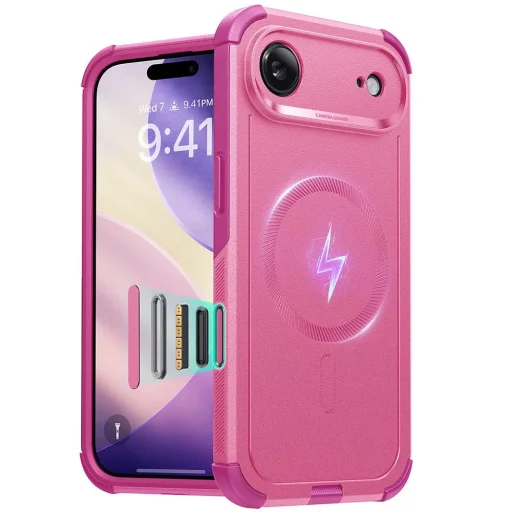 iPhone 17 Air ESR - Cyber Halolock - Pink tok - 1