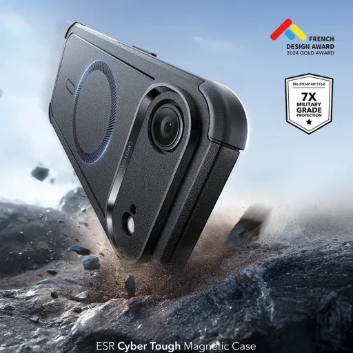 iPhone 17 Air Black ESR Cyber Halolock tok - 2