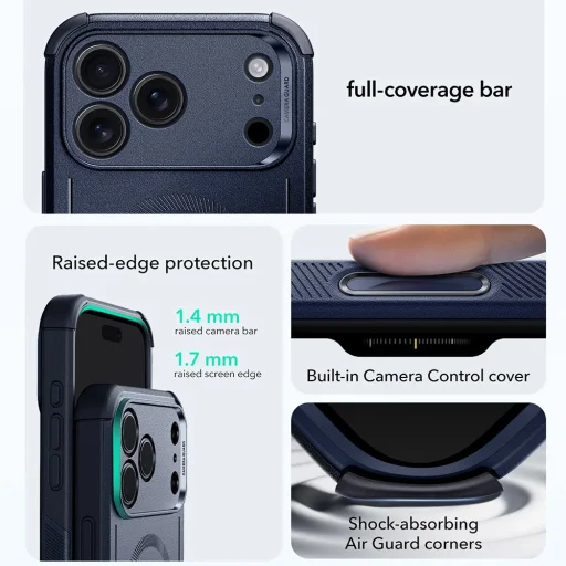 iPhone 17 Pro Blue ESR Cyber Halolock tok - 5