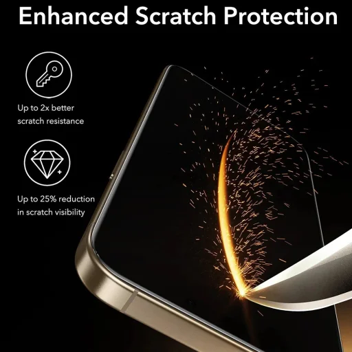 iPhone 17 / iPhone 16 Pro Clear ESR Corning UltraFit (3 darabos készlet) üvegfólia - 2