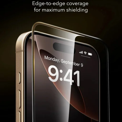 iPhone 17 / iPhone 16 Pro Clear ESR Corning UltraFit (3 darabos készlet) üvegfólia - 5