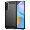 Huawei P Smart 2021 Fekete Techsuit - Carbon Silicone tok - 1