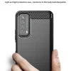Huawei P Smart 2021 Fekete Techsuit - Carbon Silicone tok - 2
