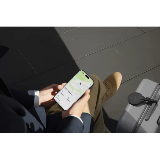 Satechi Vegan-Leather FindAll Luggage Tag - Black - 4