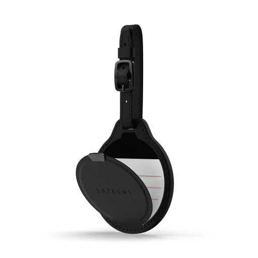 Satechi Vegan-Leather FindAll Luggage Tag - Black - 1
