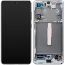 LCD kijelzőmodul Samsung Galaxy S21 FE 5G G990 készülékhez, Fehér