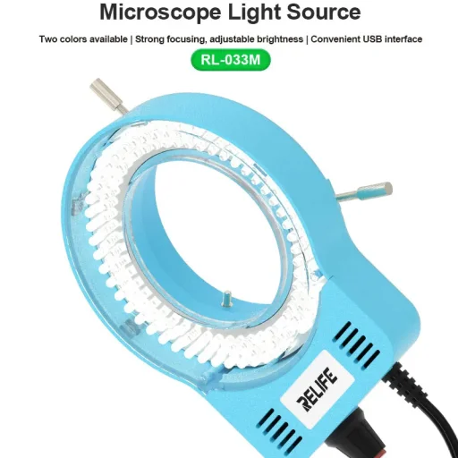 Mikroszkóp USB LED Világítás Relife RL-033M, Kék - 4
