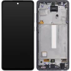LCD kijelző modul Samsung Galaxy A52 5G A526 / A52 A525, fekete