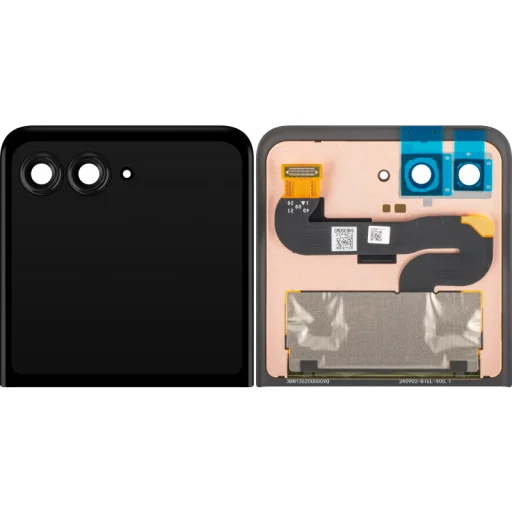 LCD kijelző modul Motorola Razr 2024 / Razr 50, külső, keret nélkül, fekete - 1