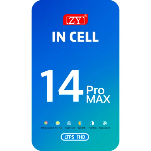 LCD Kijelző Modul ZY Apple iPhone 14 Pro-hoz, In-Cell IC Verzió, Fekete - 2