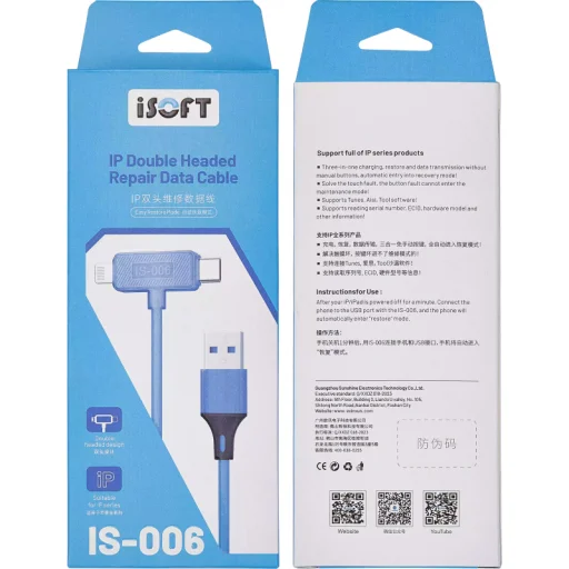 Lightning / USB-C Kábel iSOFT IS-006 Könnyű Visszaállítási Mód Apple iPhone Sorozathoz - 3