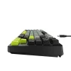 Gaming Keyboard (KB904L) Havit - Videojáték-billentyűzet USB, RGB világítással, 85 billentyű, gyors aktiválás, 1,8 m, 5V, 8kHz - Fekete / Zöld thumbnail
