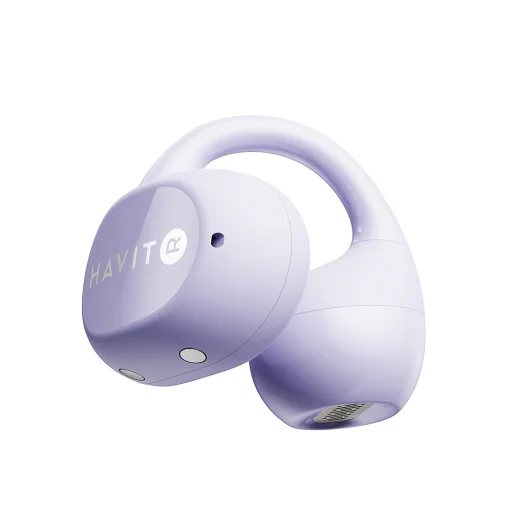 Havit OWS916 LITE Vezeték nélküli fülhallgató - Type-C, Bluetooth 5.4, ENC két mikrofonnal, IPX5, 400mAh, Life App - Lila - 7