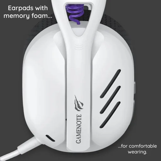 Fuxi-H3 Játékkonzol fejhallgató Havit - Vezeték nélküli, mikrofonnal, alacsony késleltetéssel, 40 mm-es hangszóróval, 600mAh, Type-C/Jack - Szürke - 2