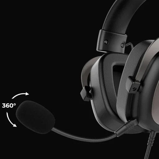 Gaming fejhallgató Havit H2002d Levehető mikrofon, 53mm hangszóró, Kompatibilis PS4/XBOX, 3.5mm Jack, 2m - Lila - 6