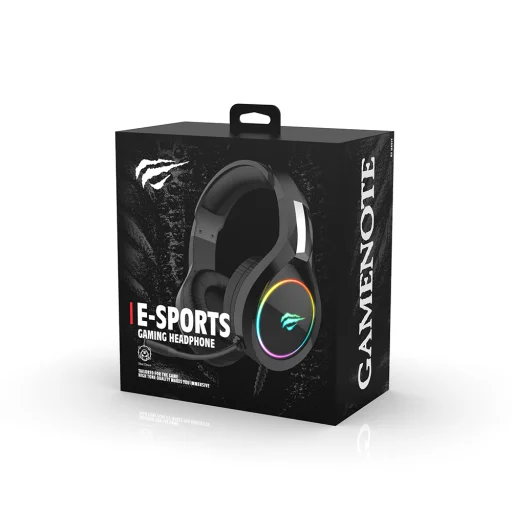 Gaming fejhallgató Havit H2002d Levehető mikrofon, 53mm hangszóró, Kompatibilis PS4/XBOX, 3.5mm Jack, 2m - Lila - 7