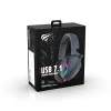 Gaming Headphones Black Havit (H2038U) - mikrofonnal, 50mm-es hangszóró, USB, 2m thumbnail