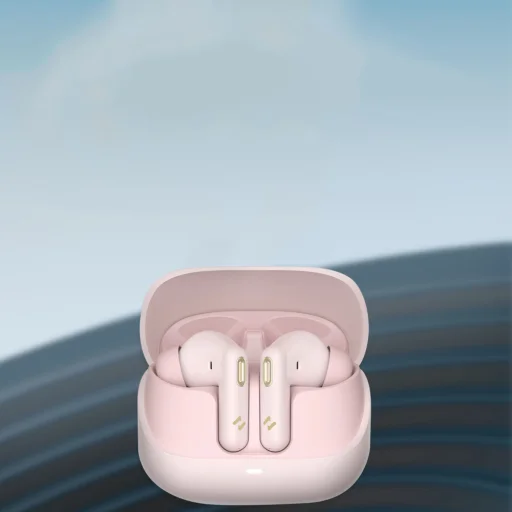 Havit - Vezeték nélküli fülhallgató (TW906 Pro) - Bluetooth 5.3, mikrofonnal, TWS, ANC, Type-C, 300mAh - Rózsaszín - 4