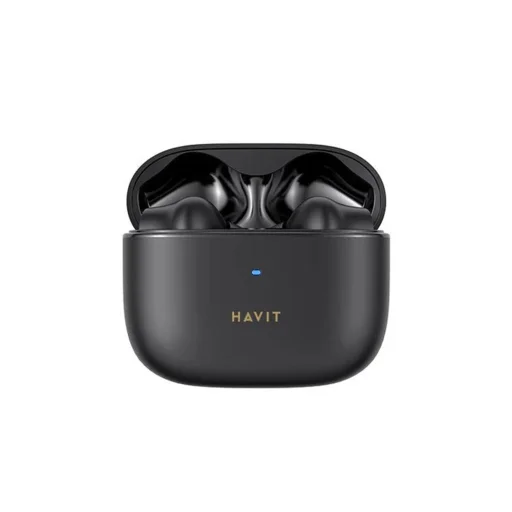 Havit Vezeték nélküli fülhallgató (TW958 Pro) - Bluetooth 5.3, mikrofonnal, TWS, ANC, Type-C, 500mAh, IPX4 vízálló - Fekete - 5