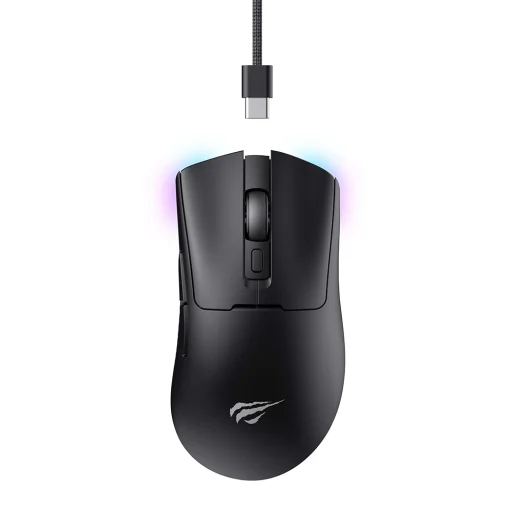 Vezeték nélküli gaming egér Havit MS966WB - 2.4GHz, 800/1600/2400/3200/6000/10000 DPI, 500mAh - Fekete - 1