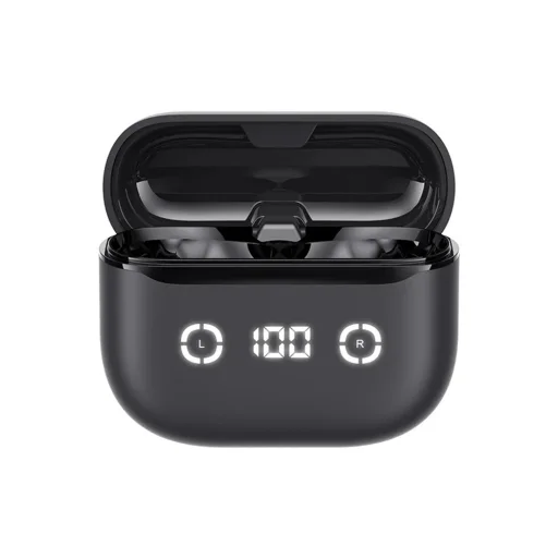 Havit Wireless Fülhallgató (TW984) - Bluetooth 5.4, ANC, Digitális Kijelző, Valódi Vezeték Nélküli, Type-C, 420mAh, Havit Life App - Fekete - 6