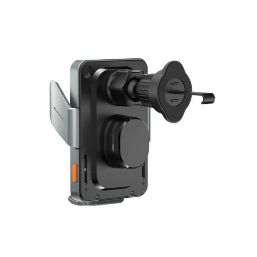 Havit Autós tartó vezeték nélküli töltéssel (W3033) - Automatikus rögzítés, 15W, légbefúvóra - Fekete/Ezüst - 2