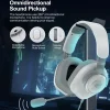 Havit Gaming Headphones H2230U Fehér - levehető mikrofonnal, 50 mm-es hangszóróval, USB, 1,8 m thumbnail