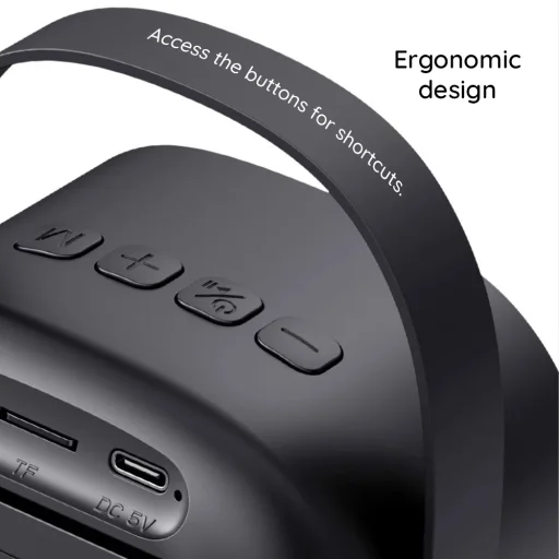 Havit Vezeték nélküli hangsugárzó (SK819BT) - Mikrofon, Type-C, Bluetooth 5.3, TF, AUX, 1200mAh - Fekete - 7