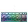 Gaming Keyboard (KB899L) Havit - USB-C, RGB világítás, 1.8m, 350mA - Fehér / Zöld thumbnail