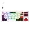 Gaming Keyboard Havit (KB902L) - USB-C, RGB világítással, 1.8m, 200mA - Fekete / Fehér / Piros