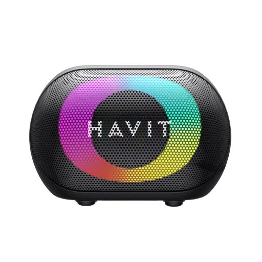 Havit Vezeték nélküli Hangszóró (SK885BT) - Type-C, Bluetooth 5.3, TWS, TF, FM, AUX, USB, Kihangosított hívások, 1800mAh - Fekete - 5