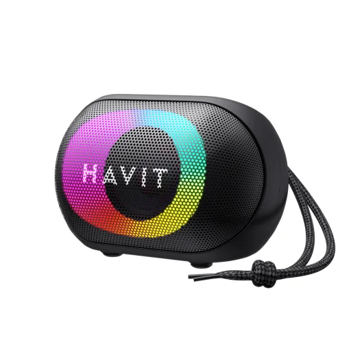 Havit Vezeték nélküli Hangszóró (SK885BT) - Type-C, Bluetooth 5.3, TWS, TF, FM, AUX, USB, Kihangosított hívások, 1800mAh - Fekete - 1