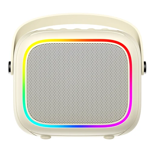 Havit SK818BT Vezeték nélküli Hangszóró - Mikrofon, Type-C, Bluetooth 5.4, TWS, TF, RGB világítás, IPX6, 1500mAh - Bézs - 5