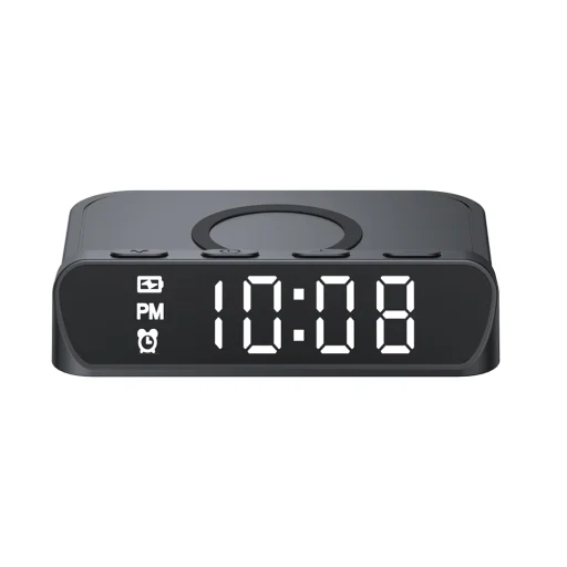 Phone W3031 Vezeték nélküli töltő óra kijelzővel, 15W - Havit - Fekete - 5