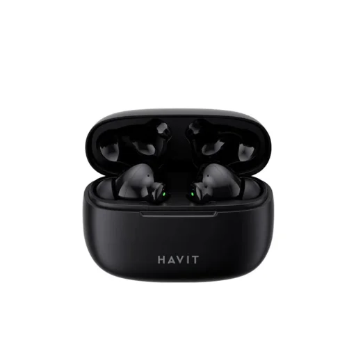 Havit - Wireless Earbuds (TW967 Pro) - Mikrofonos, Bluetooth 5.3, Valódi Vezeték Nélküli Sztereó, Type-C, 300mAh - Fekete - 3