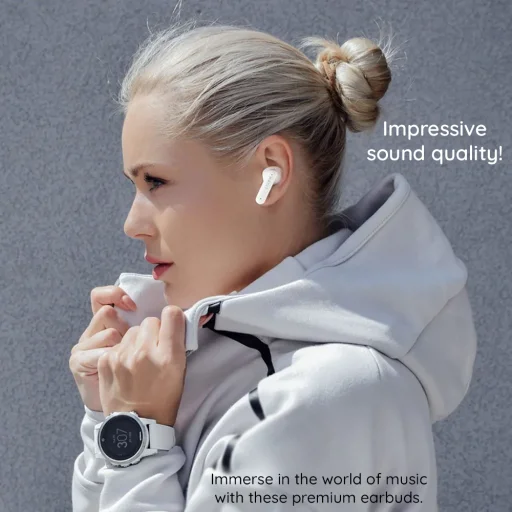Havit - Wireless Earbuds (TW967 Pro) - Mikrofonos, Bluetooth 5.3, Valódi Vezeték Nélküli Sztereó, Type-C, 300mAh - Fekete - 7