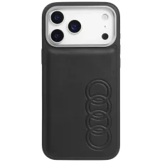 iPhone 17 Pro čierne puzdro Audi TT zo syntetickej kože MagSafe