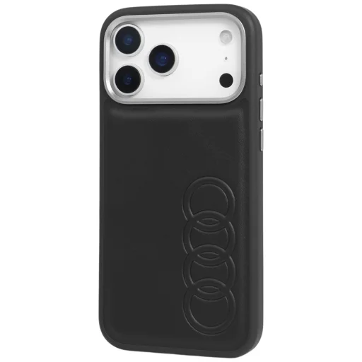 iPhone 17 Pro čierne puzdro Audi TT zo syntetickej kože MagSafe - 2
