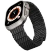 Apple Watch szíj PITAKA Carbon Fiber Modern fekete-szürke (42/44/45/46/49mm) - 4