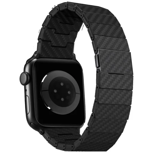 Apple Watch szíj PITAKA Carbon Fiber Modern fekete-szürke (42/44/45/46/49mm) - 5