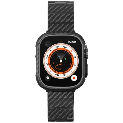 Apple Watch szíj PITAKA Carbon Fiber Modern fekete-szürke (42/44/45/46/49mm) - 8