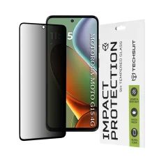 Motorola Moto G15 / G15 Power Black Techsuit - 111D Privacy Full Glue üvegfólia