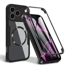 Apple iPhone 17 Pro Fekete Techsuit - ColorVerse 360 MagSafe Series + Képernyővédő tok