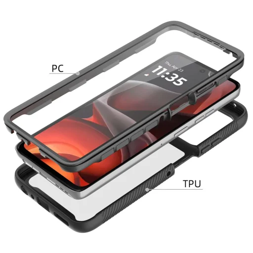 Motorola Moto G56 5G Tech-protect Defense fekete tok - 5