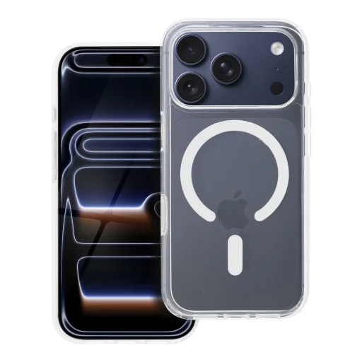 iPhone 17 Pro átlátszó tok Clear Elite Mag Cover antiyellowing kompatibilis Camera Control gombbal és MagSafe technológiával - 6
