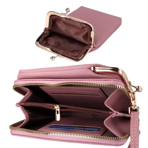 Kötött tok telefonhoz, design 2 rózsaszín tok - 4