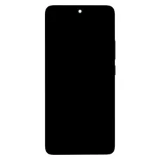 LCD kijelző + érintőegység + előlapi keret Xiaomi Redmi Note 14 5G fekete (szerviz csomag)