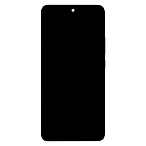 LCD kijelző + érintőegység + előlapi keret Xiaomi Redmi Note 14 5G fekete (szerviz csomag) - 1