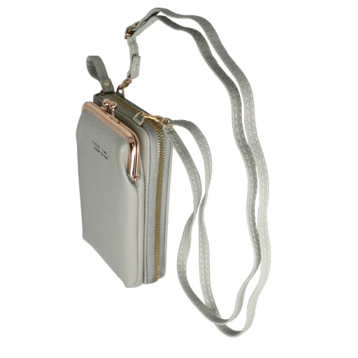 Kötött táska telefonhoz dizájn 2 szürke - 3